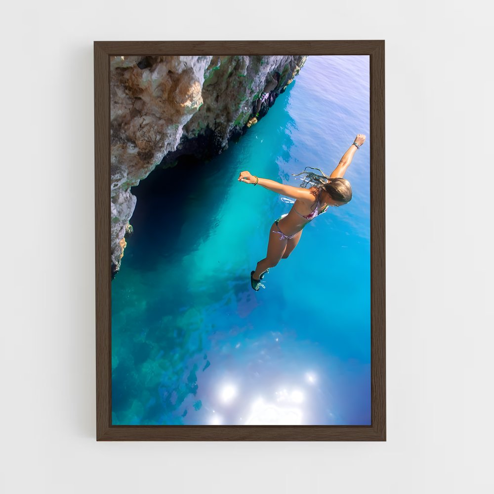 Poster Cliff diving – affiche Plongeon de falaise (vue 5)